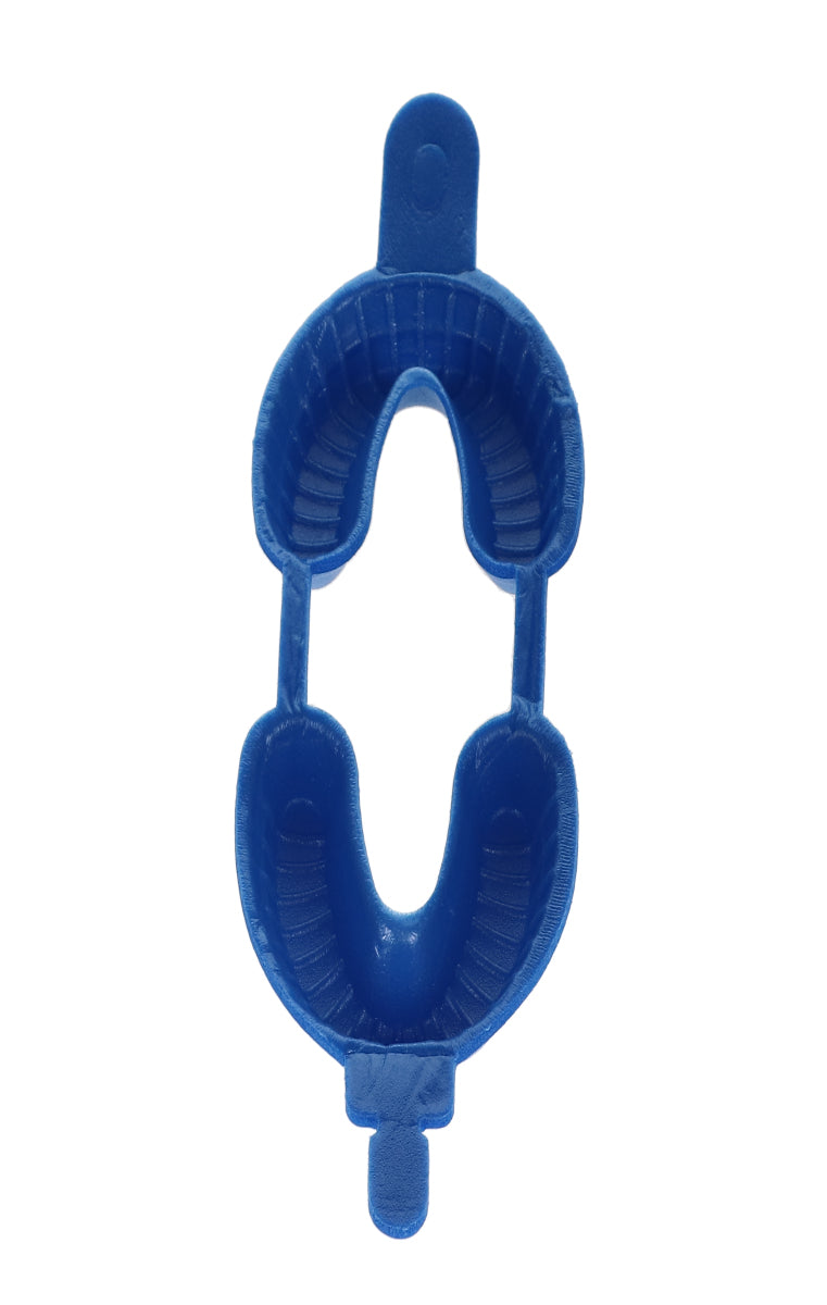House Brand Dentistry 108110 Fluoride Trays Foam Dual Arch Large Blue 100/Pk House Brand Dentistry 108110 Fluoride Trays Foam Dual Arch Large Blue 100/Pk